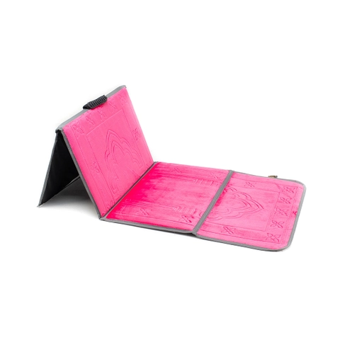 Sajadah Sandar - Sajadah Sandar Multifungsi Untuk Sandar / Sender / Duduk / Lipat - Aniqoh Merah Muda - Pink