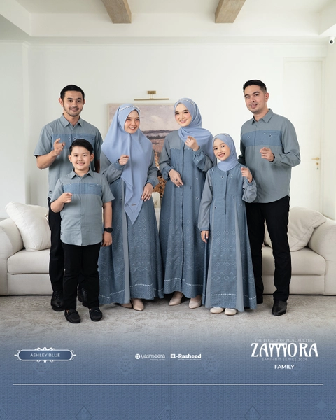 Yasmeera Official - SARIMBIT 2026 ZAMORA SERIES WARNA ASHLEY BLUE