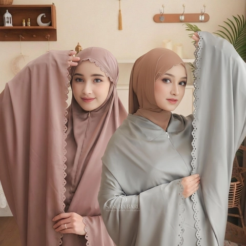 Sakura Baru - Sakura Baru - New Launching Mukena Naura Armani Silk Premium Lasercut 2in1 Terbaru 2026