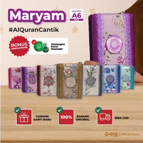 Alfatih Quran - MARYAM A6 Al-Quran Cantik Wanita Terjemah Rasm Utsmani Kode Tajwid Warna A6 Kecil