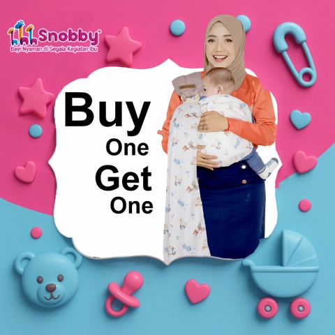 SNOBBY BABY - SNOBBY BABY - Buy 1 Get 1 SBG0545 GEND SLING + Tas Medium Bayi