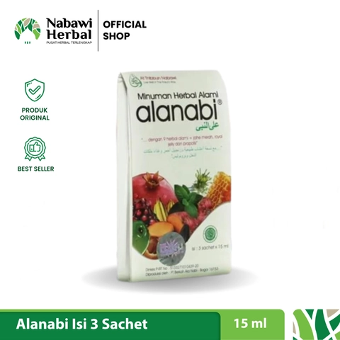 NABAWI HERBAL - ALANABI Minuman Herbal Daya Tahun Tubuh Isi 3 Sachet