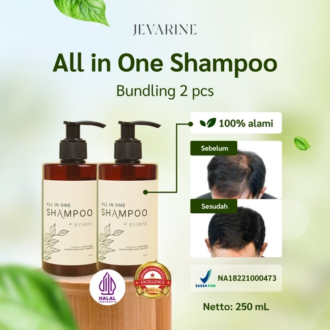 Jevarine - All in One Shampoo 250 ML Bundle 2 Pcs