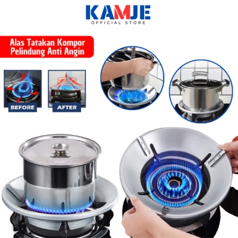 KAMJE Alas Cover Tatakan Tungku Kompor Gas Pelindung Anti Angin dan Slip Universal KMJ044