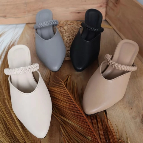 LUXIA - Sandal Selop Hels Wanita 5 Cm Veshila-01