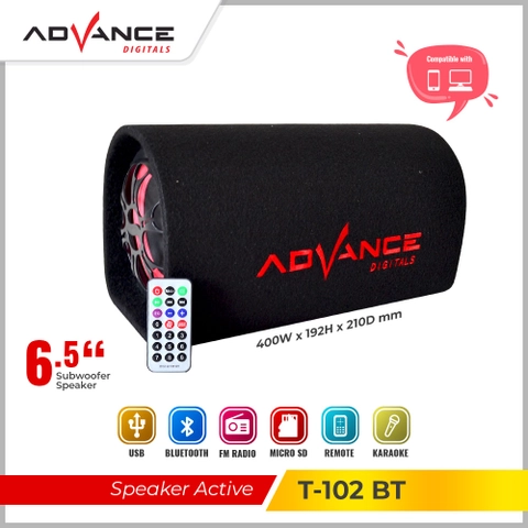 Advance Digitals Indonesia - Speaker With Subwoofer System + Bluetooth Speaker T-102 BT
