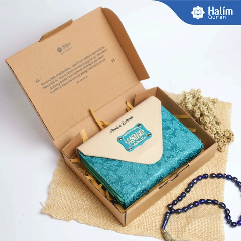 Bundling Al-Quran Terjemah Tajwid Samara Dompet A6 Free Custom Nama