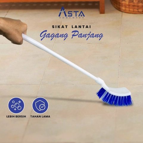 Asta Sikat Lantai Kamar Mandi Gagang Panjang Pembersih Serbaguna 53 cm ROCB04