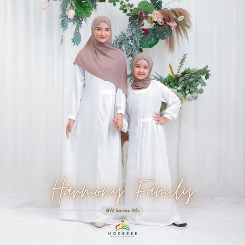 Modesee - Dress Couple Mezza Ibu Anak BW