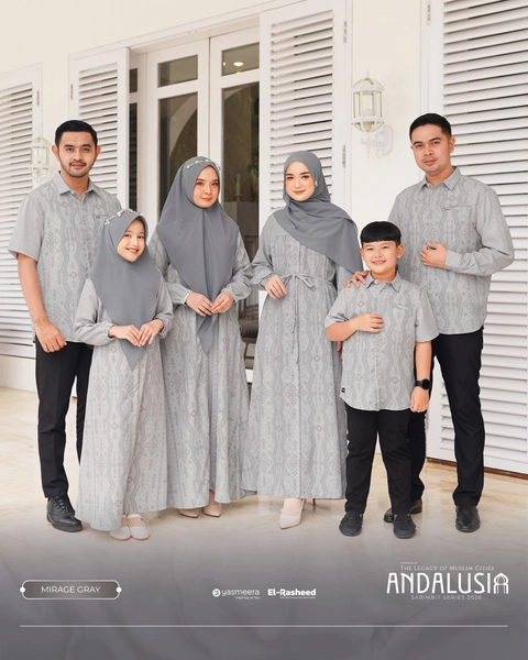 Yasmeera Official - SARIMBIT 2026 ANDALUSIA SERIES WARNA MIRAGE GRAY