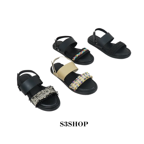 S3SHOP - Sandal Nelly S3shop Sendal Wanita Premium Karet Perempuan