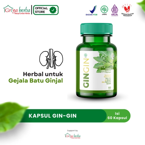 Griya Herba - Gingin Obat Herbal Membantu Mengobati Batu Ginjal Gin Gin Halal BPOM