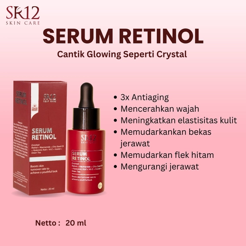 SR12 Serum Retinol Mengencangkan Kulit dan Mencerahkan Kulit