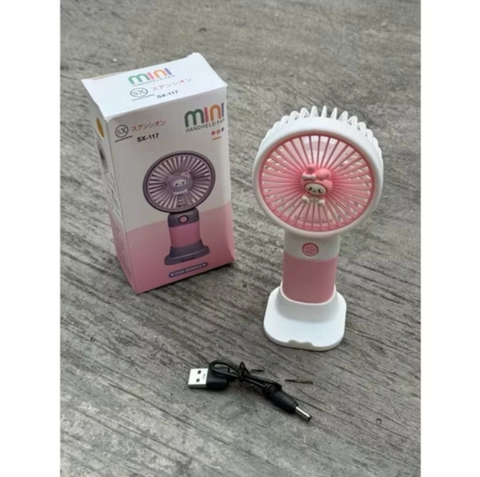 UNIQSO STORE - KIPAS PORT SANRIO Kipas Angin Portable Mini Fan Karakter Sanrio Tangan Genggam