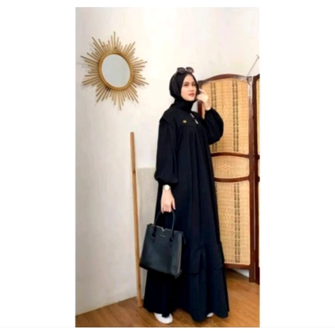 Muslim Clothing - Muslim Clothing-KALA DRESS LD 110 & XXL LD 130 JUMBO MAXY CRINGKEL AIRFLOW