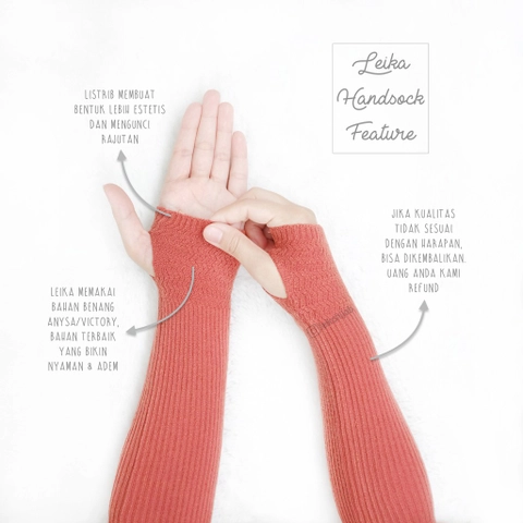 Leika Hijab - Handsock Rajut Jempol / Thumbless