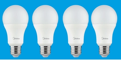 UTAMAMEGA - Lampu Bulb Led Beli ( 3 Bonus 1 ) Midea 15 Watt Putih 4000K - Kuning