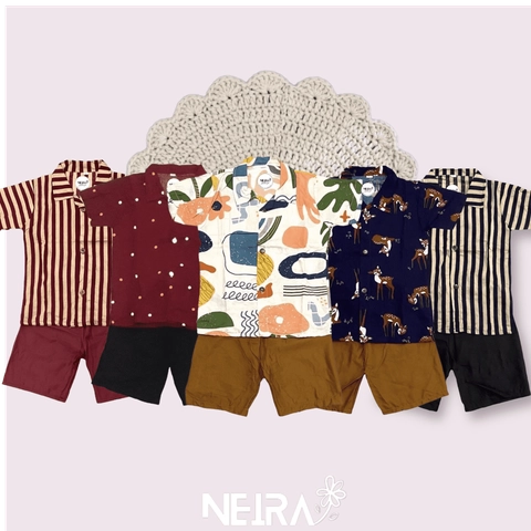 Neira - JEJU Rayon Set Setelan Hem Anak (0-6th)