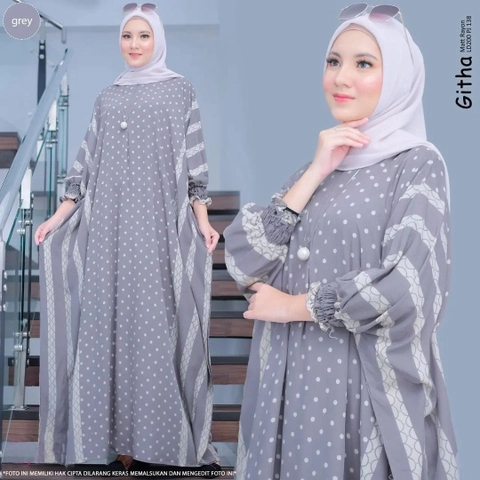 Batik Ayodha - KAFTAN GITHA POLKA JUMBO ALLSIZE