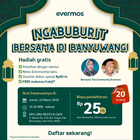 Community & Training Evermos - [OFFLINE] Ngabuburit Bersama