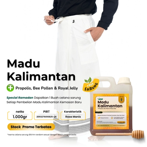Mirani - madu kalimantan Al Marah Gratis Celana Sarung Dewasa
