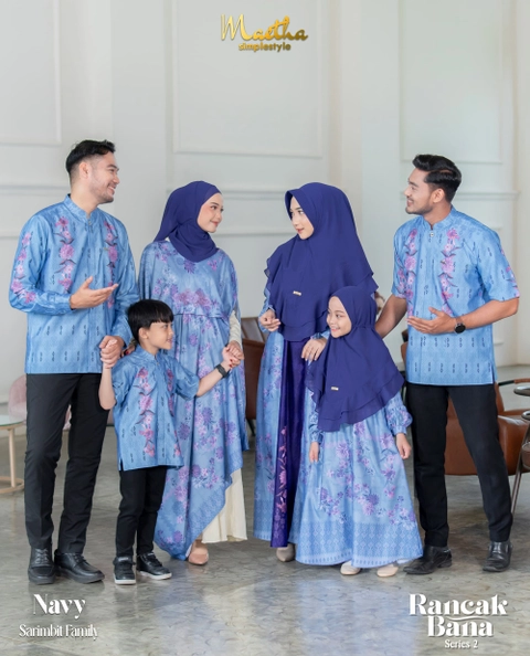 Gamis Sarimbit Keluarga Couple Family Set Lebaran