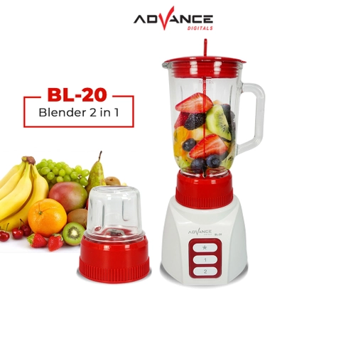Mumtazqu Store - Advance BL-20 Blender Tabung Kaca 2in1