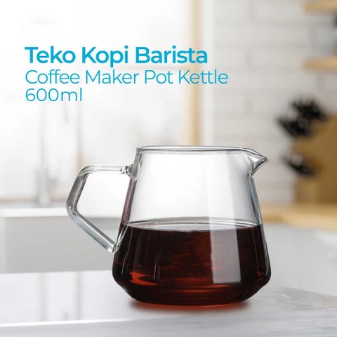 RUMAH RAYA - (PO) Teko Kopi Coffee Server V60 Drip Pour Glass - AI101