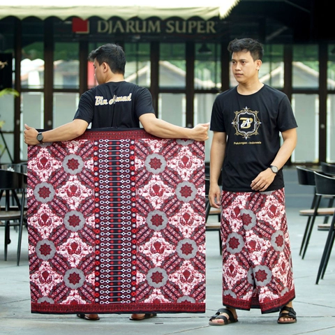 Khisna collection - Sarung dewasa motif batik gurda Kawung