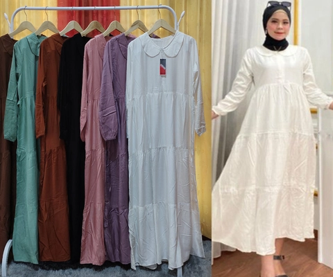Amha Collection - GAMIS MIDI DRESS RAYON TWILL JUMBO