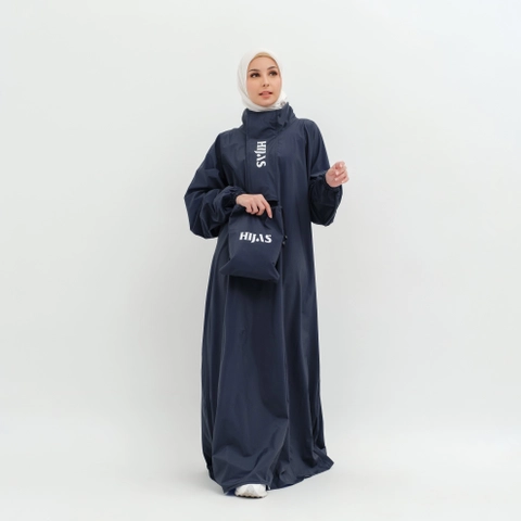 South Legend - Jas Hujan Gamis Wanita Muslimah Premium Zipper by Hijas