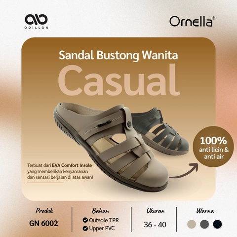 Odillon - Ornella - GN 6002 / Sandal Bustong Wanita Casual