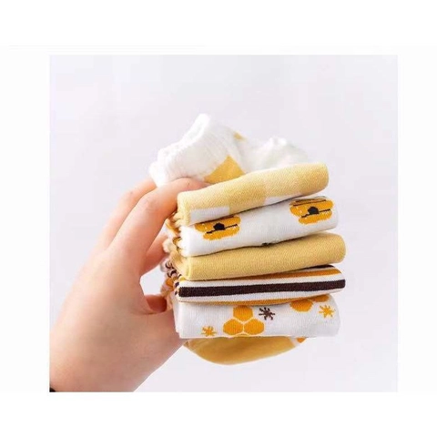 Beatdrop - Kaos Kaki satu set isi 5 pasang Unik Lucu Wanita Fashion Motif Lebah