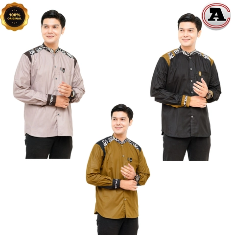Koko asakhi collection - KOKO LENGAN PANJANG- KOKO KAIN SPUN- SEMI BATIK DI BAHUS