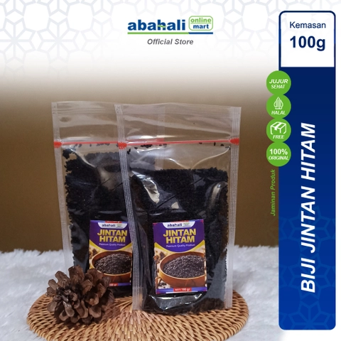Abahali Mart - Biji Jintan Hitam Murni 100gr Nigella Sativa Habbatussauda