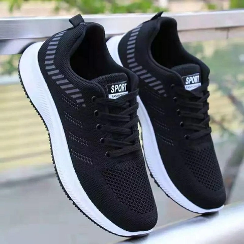 Koekita - Sepatu Pria Sneakers Casual Jhon Sport SKC01 -Hitam