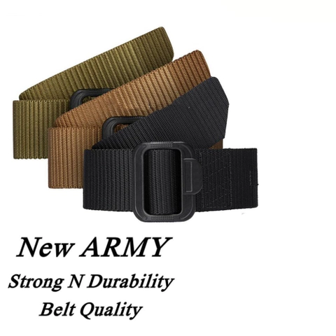 Lanc Fashion - Ikat pinggang Military Pria Army Tactical Nylon Kanvas