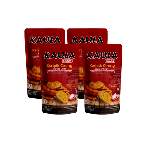 Kaula Snack - Kaula Snack - Paket Bundling 4 pcs Keripik Cireng (Tapioca Chips)