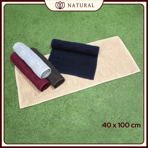 Chalmer - Keset Handuk Natural by Chalmer 40x100 cm Keset Panjang Polos Dapur Kamar Mandi