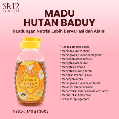 SR12 Jawa Barat - SR12 Madu Hutan Baduy Mengatasi Asam Urat Rematik Anemia Osteoporosis Batu Ginjal Meningkatkan Imun