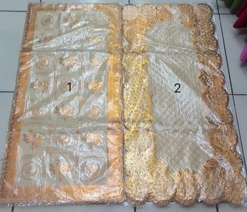Dylan 19 [TA] - Dylan n9 - Taplak Meja Tamu Emas PVC Persegi Anti Air