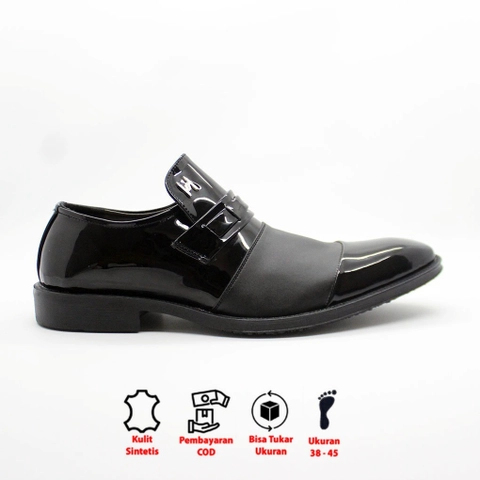 eastbrook - HASHIRA CASUAL MEN BARDIE SERIES GLOSSY LEATHER RUBBER SOLE