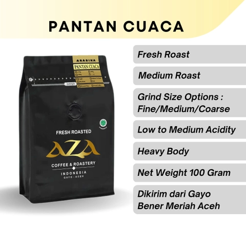 Aza Coffee - Kopi Arabika Gayo Lues Pantan Cuaca 100 gr