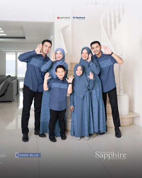 Yasmeera Official - Sarimbit 2025 Sapphire Series Warna Dark Blue