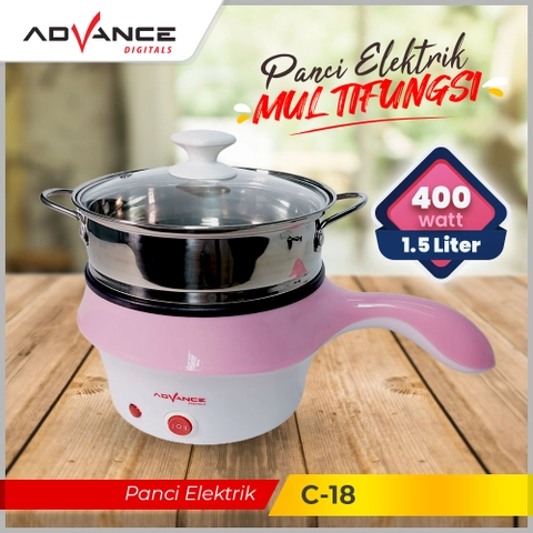 Advance Digitals Indonesia - Panci Listrik Multifungi C-18 Warmer Steamer Cooker