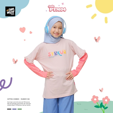 Ammar Kids - Kaos Proud To Be Muslim Series Untuk Anak Perempuan PTM04