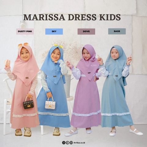 Arrikza - Marissa Dress Kids Edisi Pastel