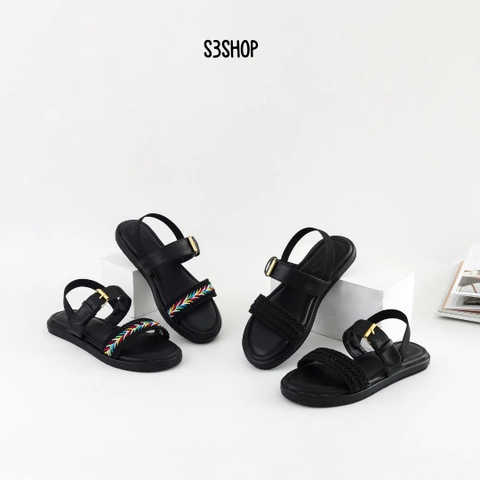 S3SHOP - Sandal Carla S3shop Sandal Tali Belakang Wanita Sendal Perempuan Kekinian Termurah Sandal Karet Flat