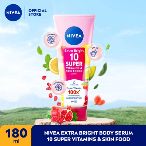 Nivea - NIVEA Extra Bright 10 Super Vitamins & Skin Foods Serum in Lotion