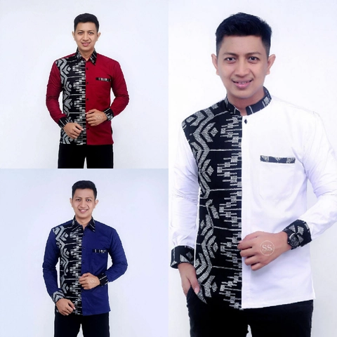 Kois Batik - Baju koko pria lengan panjang bangus sekali keren